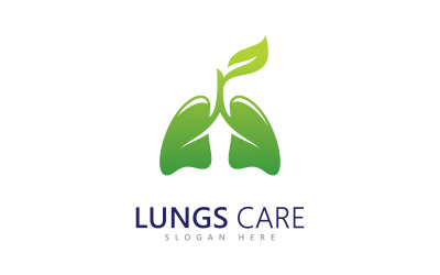 Lungen-Logo-Symbol, Vektor-Illustration, Design 2