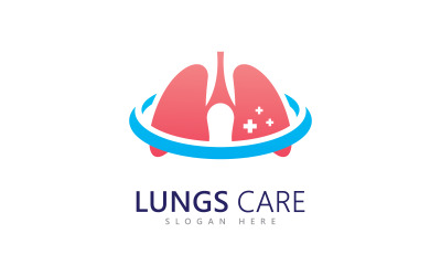 Lungen-Logo-Symbol, Vektor-Illustration, Design 5