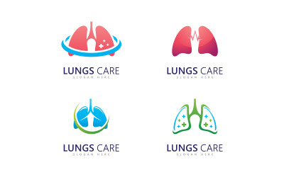lungs logo icon vector illustration design 13