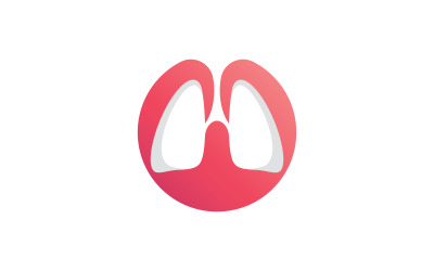 lungs logo icon vector illustration design 6