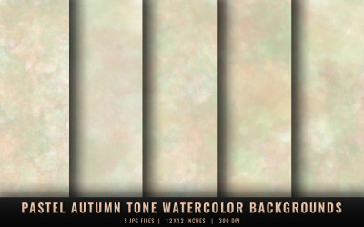 Pastel Autumn Tone Watercolor Backgrounds