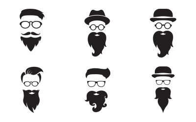 Tecken mustasch ikon illustration designmall