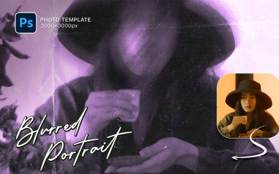 Blurred Portrait Photo Template