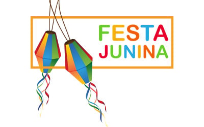 Carnival Festa junina event day element vector illustration design template v.2