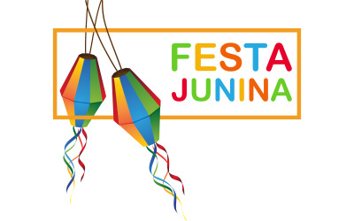 Carnival Festa junina event day element vektorillustration designmall v.2