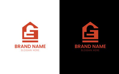Letter G home vector logo-693
