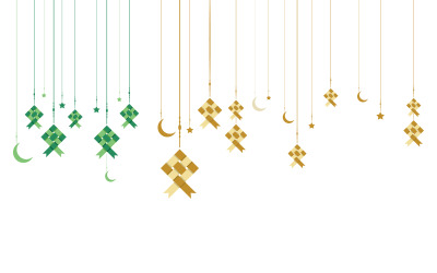 Muslim abstract element, Islamic icon design illustration template v.3