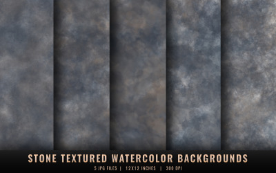 Stone Textured Watercolor Backgrounds