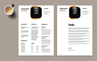 Modello di curriculum molto bello Lyout
