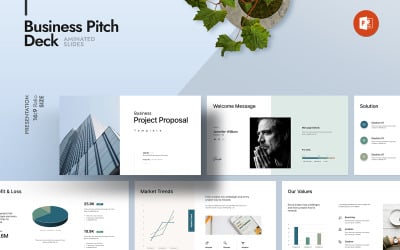 Plantilla de PowerPoint de propuesta de proyecto creativo
