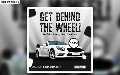 Шаблон PSD-баннера для социальных сетей Big Car Sales