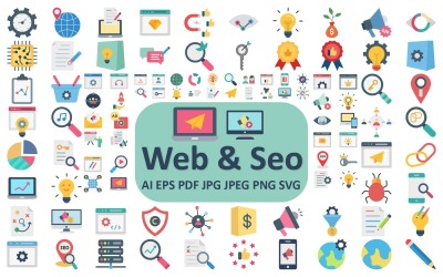 Icônes Web et SEO : optimisez votre présence numérique avec des graphiques attrayants
