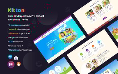 Kitton – téma WordPress pro děti, školku a předškolní zařízení
