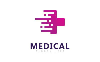 Logo-Vektorvorlage für Medizintechnik, kreatives Apotheken-Logo-Vektordesign 5