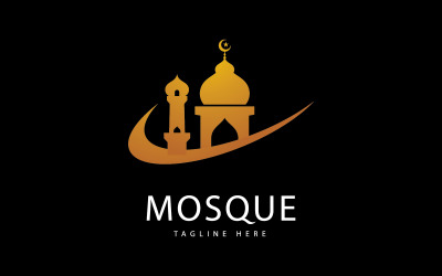 Logo-Vorlage für Moscheen, kreatives Symbol für islamisches Konzeptdesign 12