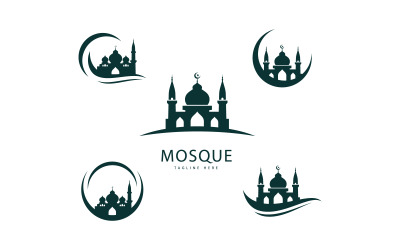 Logo-Vorlage für Moscheen, kreatives Symbol für islamisches Konzeptdesign 13