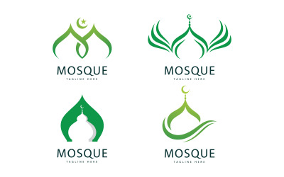 Logo-Vorlage für Moscheen, kreatives Symbol für islamisches Konzeptdesign 15