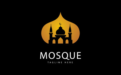 Logo-Vorlage für Moscheen, kreatives Symbol für islamisches Konzeptdesign 9