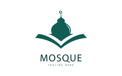 Moschee-Logo-Vorlage, islamisches Konzeptdesign, kreatives Symbol 1