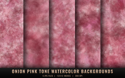 Onion Pink Tone Watercolor Backgrounds