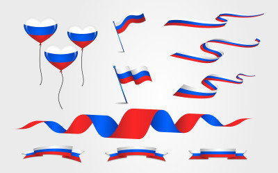 Russian day event element illustration Vector design template v.1