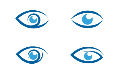 Branding Identity Corporate Eye Care vector logo design template