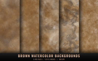Brown Watercolor Backgrounds