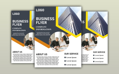 Business Flyer Company Information Mockup PSD Template