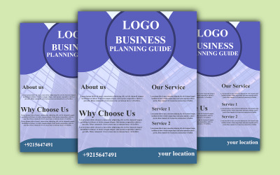Business Flyer Design For Mockup Template