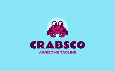 Crabsco Simple Mascot Logo