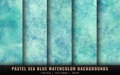 Pastellblaue Aquarellhintergründe