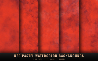 Red Pastel Watercolor Backgrounds