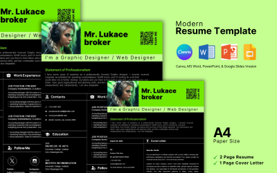 Resumé, šablona průvodního dopisu.
