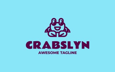 Szablon logo Crabslyn Line Art