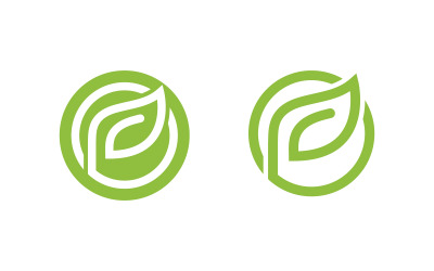 Logo&amp;#39;s van groene boom blad ecologie natuur veganistisch concept element vector v.1