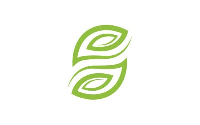 Logos of green Tree leaf ecology nature  vegan concept element vector v.11
