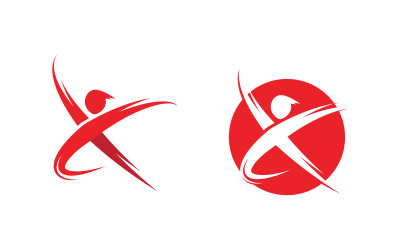 Modèle de logo lettre X Faster Concept vector icon illustration design v.9