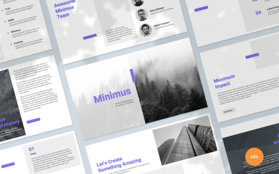 Modèle de présentation Google Slides au design minimaliste
