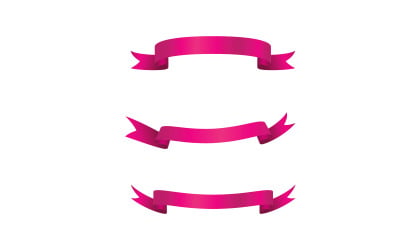 Ribbon banner event day Vector illustration design template