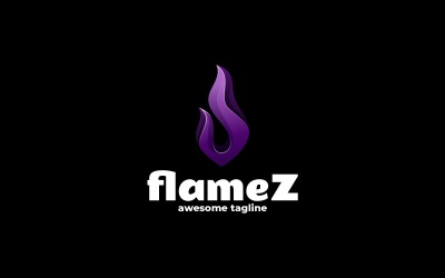 Flamez Gradient Renkli Logo