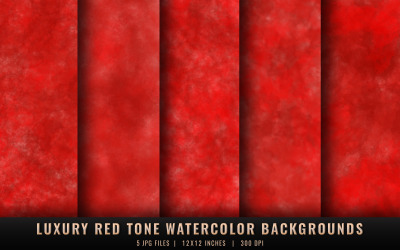 Fondos de acuarela de lujo en tonos rojos