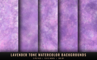 Lavender Tone Watercolor Backgrounds