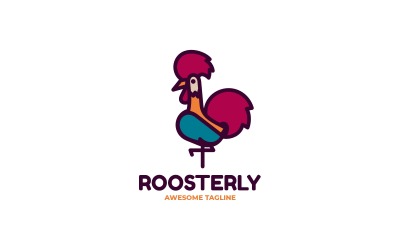 Roosterly Simple Mascot Logo23