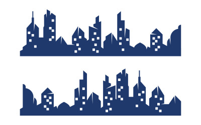 Urban modern City skyline background vector illustration design v.2