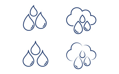 Water drop fresh eco Logo Template vector illustration design v.2