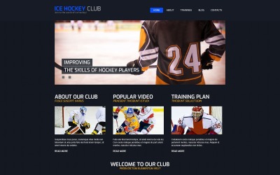 Hokey Duyarlı Joomla Şablon