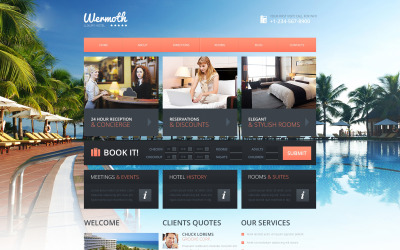 Hotels Drupal Template #48644