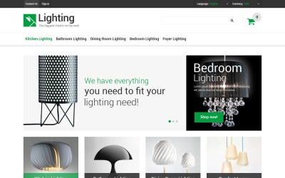Lighting Store Tema PrestaShop №48659