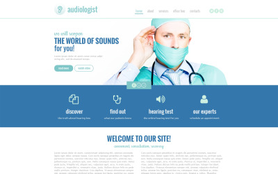 Mall för medicinsk responsiv webbplats