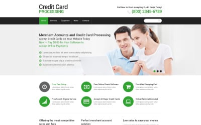 Modelo de site responsivo do banco